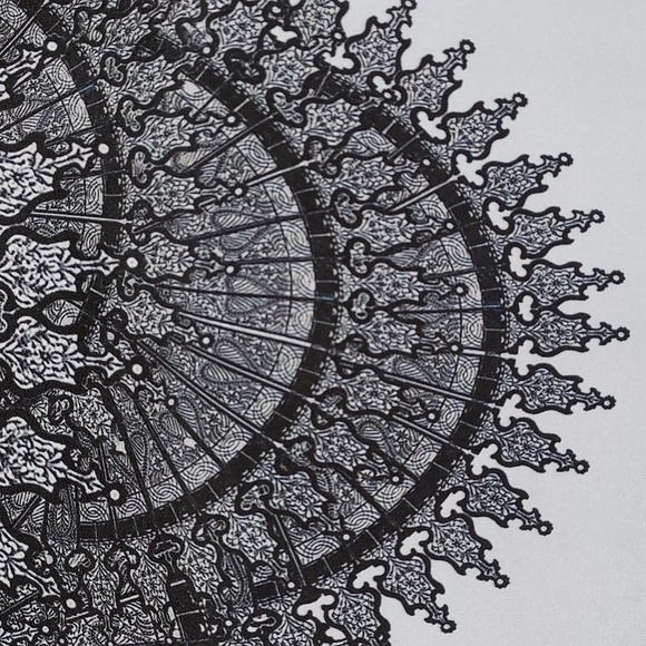 Clover Canyon Scenic Landscape & Lace Print Long Sleeve Mini Dress, Size M - Picture 5 of 9